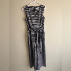 Black and White Checkered Sleeveless